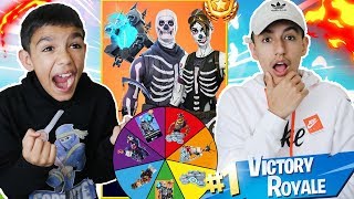 1 Kill  2 Free Spins For Rare Fortnite Skins And VBucks For My 10 Year Old Little Brother [upl. by Anileuqcaj924]