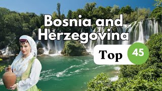 Top 45 Visiting Places in Bosnia and Herzegovina  4K  Travel Blog [upl. by Appel54]