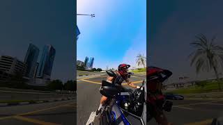 Yamaha T700 flying through Dubai Marina yamahatenere700 dubaimarina uae adventurebike bikelife [upl. by Samau590]