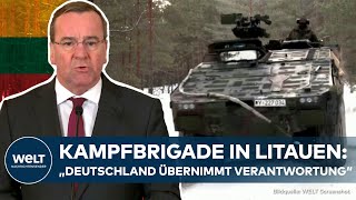 NATOOSTFLANKE  PISTORIUS in Litauen Stationierung von 5000 deutschen Soldaten geplant [upl. by Nodyroc]