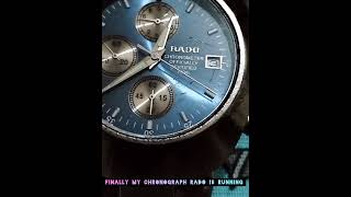 Finally my chronograph rado wrist watch is working chronographwatch chronographrado Millionaire [upl. by Sparke]