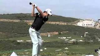 SeungYul Noh  Golf Swing 3W Slow motion Down the Line [upl. by Ahsiekrats236]