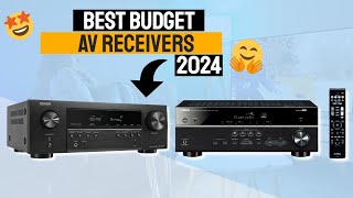 Best Budget AV Receivers For 2024  AV Receiver For Home Theater System [upl. by Airemahs]