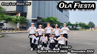 Ola Fiesta Line Dance  Stars Line Dance PTC  ChoreoRiezka Novalia INA  November 2024 [upl. by Dranyam]