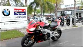 2010 Aprilia RSV4 Factory With Full Akropovic Exhaust [upl. by Ainirtac]