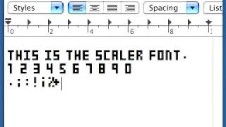 Scaler TrueType Font DIY Font [upl. by Urbani]