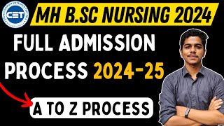 BSc Nursing Admission 2024  Full Admission Process  Maharashtra  A to Z  bscnursing [upl. by Zola343]