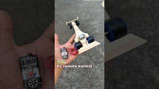 Diy kreatif Mobil F1 remot kabel bertenaga baterai  F1 car cable remote diy creative [upl. by Anoirb]