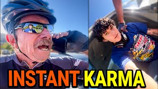 Karen Cyclist Called The Cops On Teens And Got KARMA Instead [upl. by Miru179]