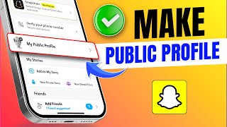 How to Make a Public Profile on Snapchat Under 18  Create a Snapchat Public Profile [upl. by Suvart]