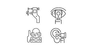 Pack of icons representing medical diagnostic equipment [upl. by Lister]