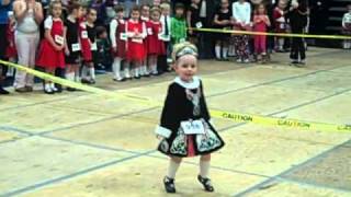 1st feis with her irish dance dress age 3 [upl. by Ainevul]