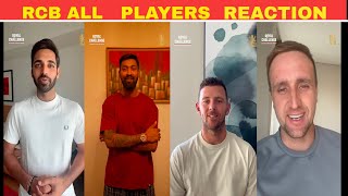 RCB ALL PLAYERS REACTION LIVE IPL 2025 [upl. by Plate]