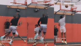 Dwyane Gets Faked OUT By Hooper In 1 On 1 [upl. by Elokyn]