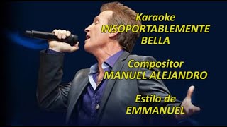 Mi Karaoke  Insoportablemente bella  Emmanuel 4 [upl. by Disini]