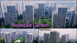 Rosedale Garden  Newtown  Kolkata  4k drone view [upl. by Swor]