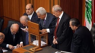 No winner in first round of Lebanese presidential vote [upl. by Nnylimaj]