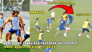 MBAPPE AND CAMAVINGA HAVE BEEN UNSTOPPABLE IN REAL MADRID TRAINING THIS SEASON [upl. by Maisel]