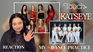 KATSEYE  TOUCH MV  DANCE PRACTICE REACTION [upl. by Cod]