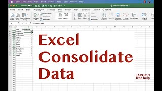 Excel How to Use Consolidate [upl. by Sukhum]