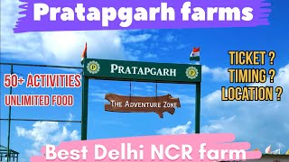 Pratapgarh farms 2023  Jhajjar Haryana  ticket price timing food activities  adventure zone [upl. by Baldridge]