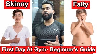 Beginners Guide  First Day In Gym  workout Diet Supplement For Fresh Beginners For Muscle Gain [upl. by Kristianson]