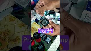 Pre ink Stamp Making Process 😁 preinkstamp youtubeshorts [upl. by Volnak]