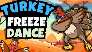 Turkey Freeze Dance  Thanksgiving Brain Break  Danny Go Noodle [upl. by Icram]