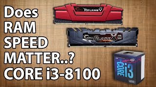 2133MHz Vs 2666MHz Vs 3200MHz RAM Test  intel Core i3 8100 36GHz [upl. by Aremat]