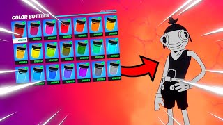 Fortnite How To Get All Of The Color Bottles For Toona Fish In Fortnite Chapter 2 Season 8 [upl. by Ashien]