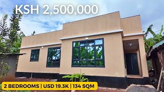 Beige Façade Big Style Touring this 2Bedroom Precast Home in Kirinyaga [upl. by Whittemore158]