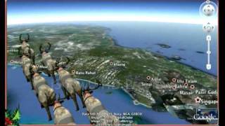 NORAD Santa tracker tracked in google earth 2010 [upl. by Niatsirt]