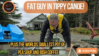 Trouting in a tippy canoe plus bush coffee and Newfoundlands smallest pot of pea soup [upl. by Primaveras142]