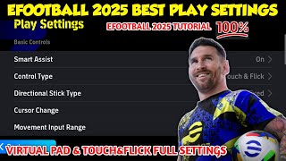 eFootball Play Settings FixingeFootball Control Setting FixingTouchampFlick and Virtual Pad Full set [upl. by Trudy466]