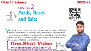 Acids Bases and Salts Class 10 Science Chapter 2 Full Chapter [upl. by Dodd]