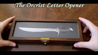 The Hobbit Sword Orcrist Letter Opener  Review and Close Up [upl. by Ettevad]