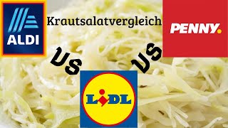 Krautsalat Vergleich  Aldi vs Lidl vs Penny  Discounter Griller SCQÜP [upl. by Derzon]