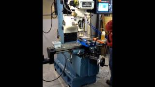 ProtoTRAK DPM2 CNC mill facing aluminum [upl. by Gerard]