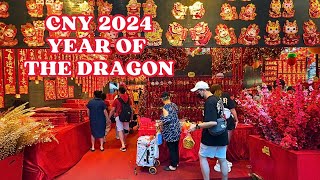 🧧 🧨Peoples Park Chinatown Night Market  Chinese New Year 2024  Year of the Dragon🐉 [upl. by Osbert]