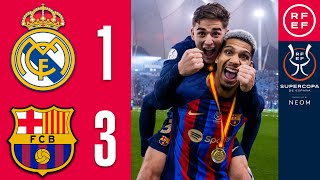 Resumen Supercopa de España  Real Madrid 13 FC Barcelona  Final [upl. by Lopes]