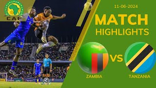 ZAMBIA 0 1 TANZANIA CAF WC QUALIFICATION 1ST ROUND  EXTENDED HIGHLIGHTS  11062024 [upl. by Rennat]