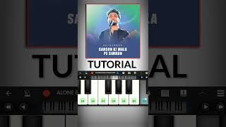 Easy song piano tutorial  sanson ki mala pe😍  piano music  shorts piano music reels piano [upl. by Eob]