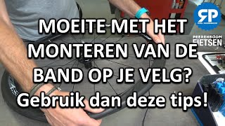 MOEITE MET HET MONTEREN VAN DE BAND OP JE VELG Gebruik dan deze tips [upl. by Hazem]