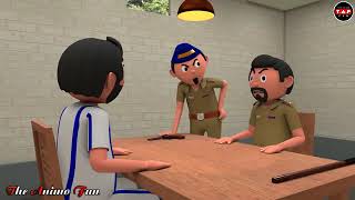 ENCOUNTER  JAIL COMEDY  Make Joke  Desi Comedy  Cartoon  Cartoon Comedy  The Animo Fun [upl. by Sitelc]