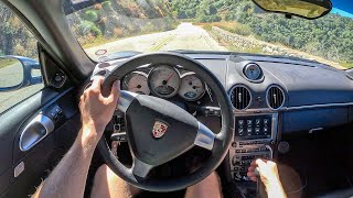 2006 Porsche Cayman S 987  POV Canyon Blast Binaural Audio [upl. by Glassman]