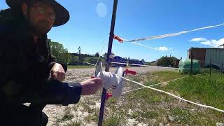 Moving The Herd Temporary Fence Setup [upl. by Averil]