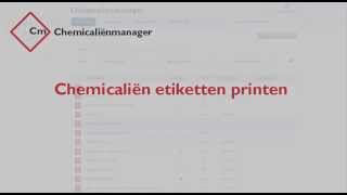 Chemicalienmanager etiketten printen [upl. by Alyled336]