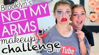 Brooklyns NotMyArms Makeup Challenge [upl. by Sulakcin]