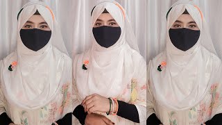 Independence Day 🇮🇳 Special Hijab Styles  Easy School Hijab Tutorial  15 August Hijab Style [upl. by Katusha]