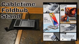 Cabletime Foldhub 8 In 1 Portable Stand Dock [upl. by Brana]